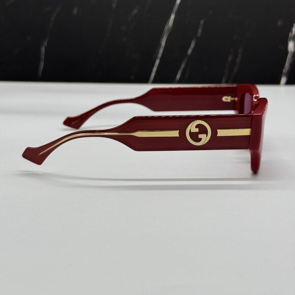 NEW GUCCI GG1558SK 005 BURGUNDY WOMEN SUNGLASSES main image 4